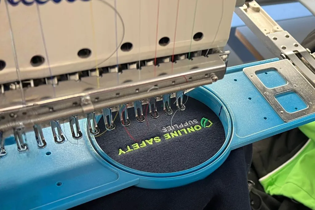 Item being embroidered