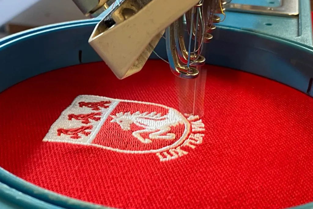 Embroidery thread and custom clothing