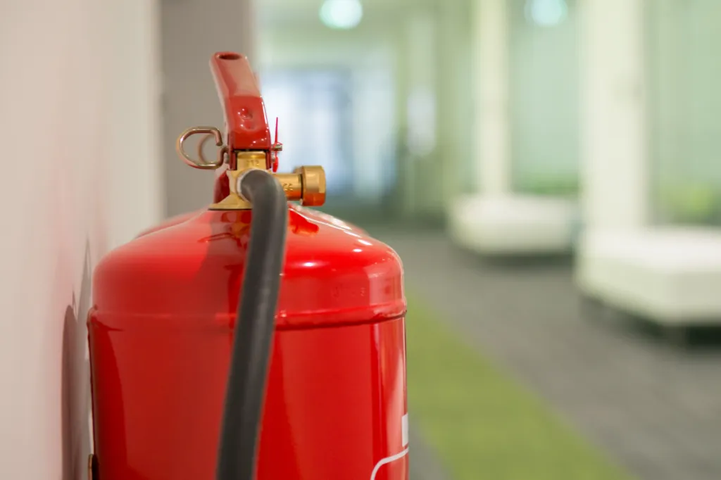 Servicing of fire extinguisher