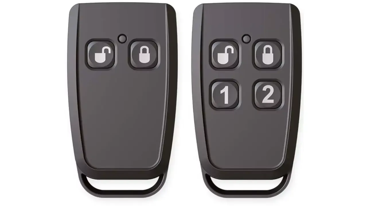 A pair of black fobs