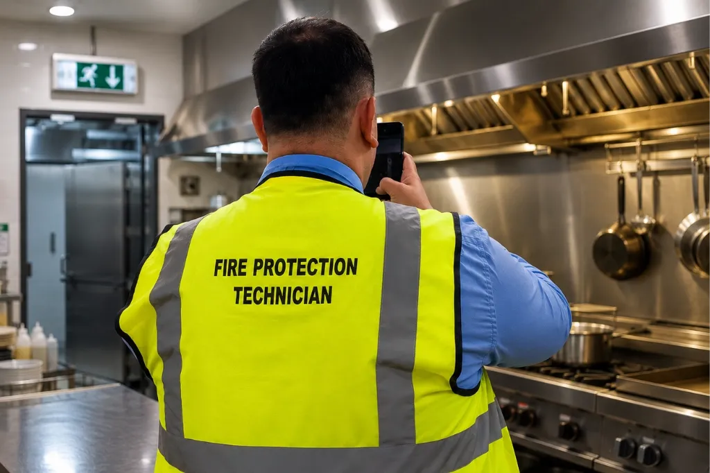 Fire risk assessment for kitchens