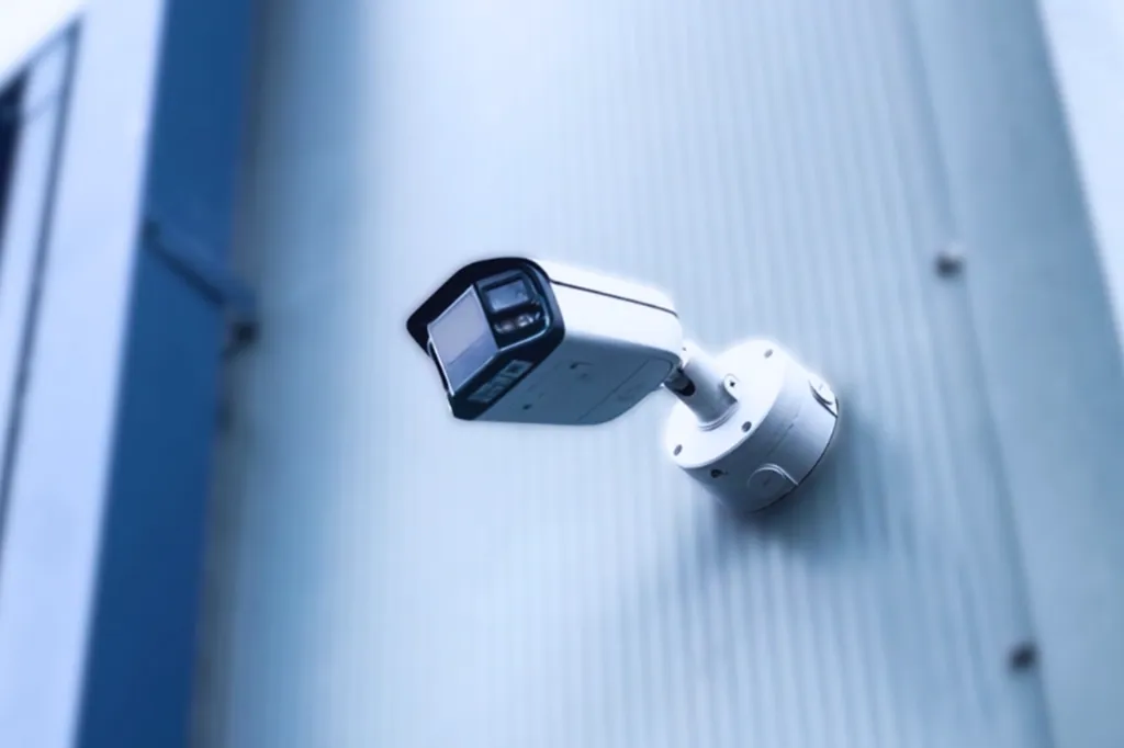 CCTV Camera on the side of a building