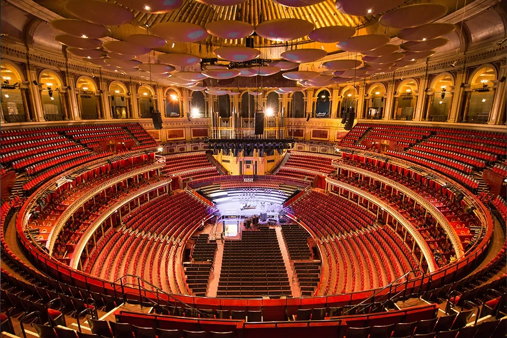 inside of an empty concert hall