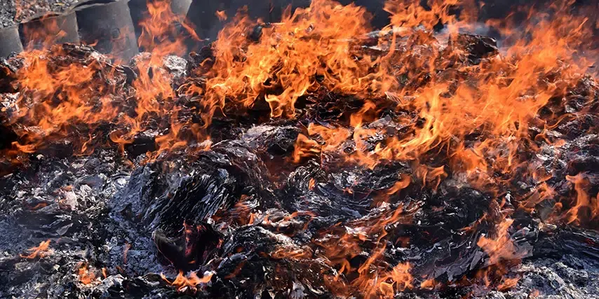 An electrical fire