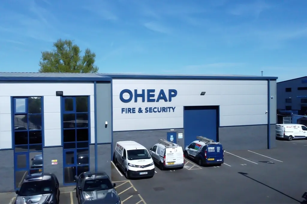 OHEAP Fire and Security head office located in Derby, England